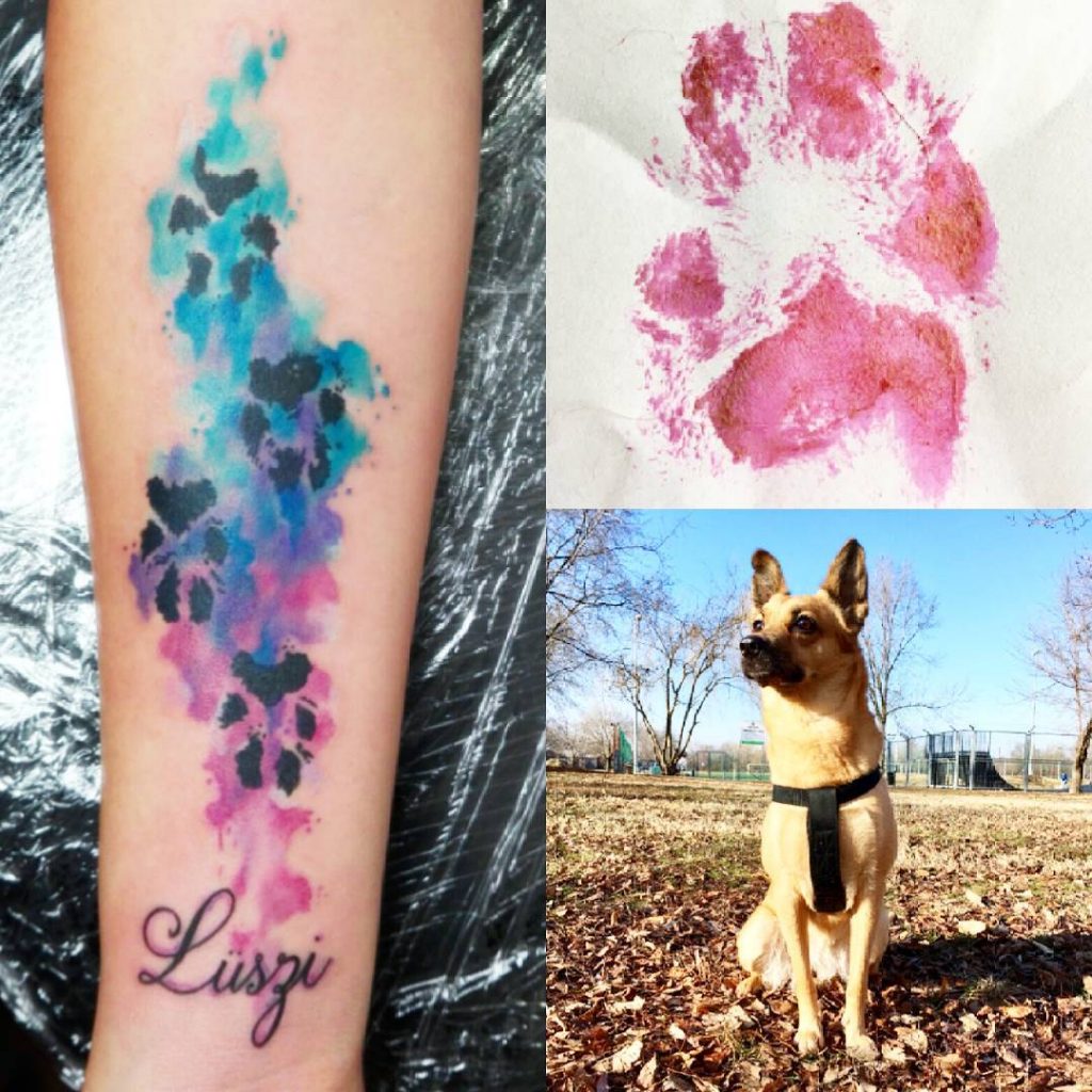 Dog Paw Print Tattoo Ideas 