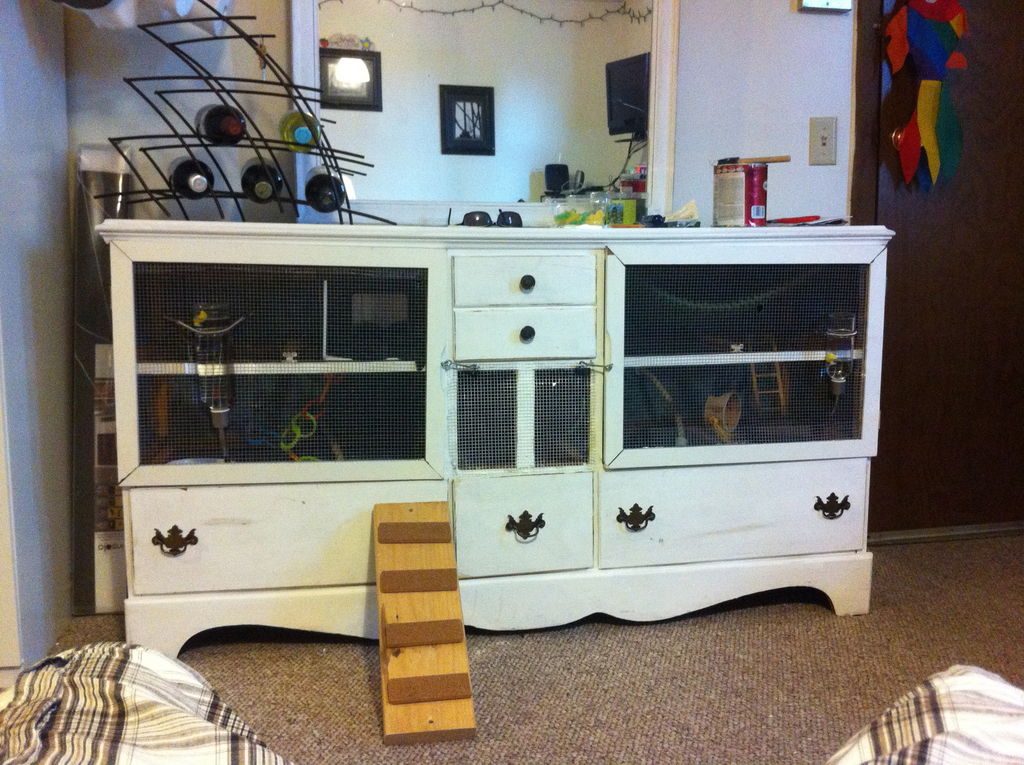 12 Diy Hamster Cage Projects To, Diy Guinea Pig Dresser Cage